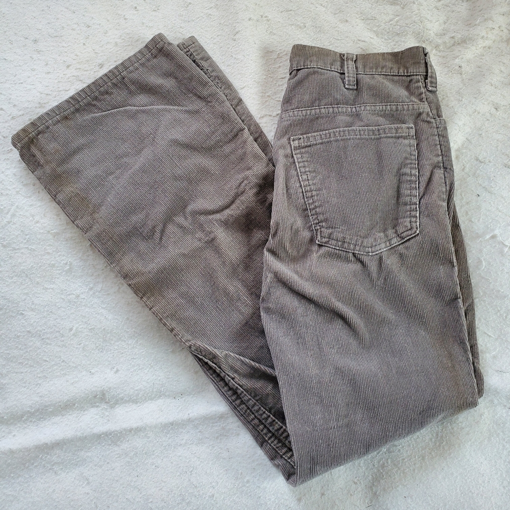 Jc Penney Plain Pockets Vtg Corduroys, Sz 30x33